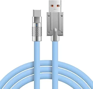 Shenzhi Tech USB C Cable Type C Fast Charging Cable, USB C to USB A 120W Fast Charger Cord Compatible with Samsung Galaxy S21 S20 Note 10 LG V50 Google Pixel Switch 1m (Blue)