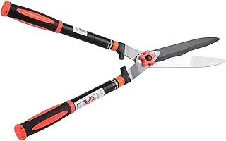 BMB Tools Adjustable Garden Shear | Manual Hedge Trimmer with Comfort Grip Lightweight Handles, High Carbon Steel Bushes Cutter, Ideal for Trimming and Shaping Borders, Decorative Shrubs