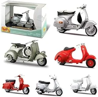 Bburago Maisto France M34540 Vespa Collection Motorcycle-1:18 Scale-Random Model