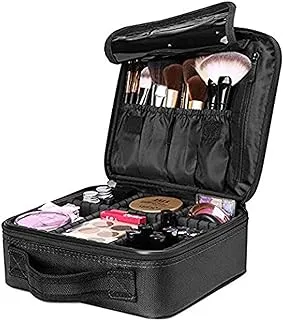 Travel Makeup Case, Cosmetic Organizer Bag Makeup Train Case With Compartment Makeup Bursh Set Storage Bag