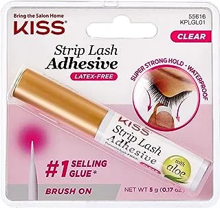 Kiss Strip Eyelsh Adhsv C Size 1 Eac Kiss Strip Eyelash Adhesive Kplgl01 Clear