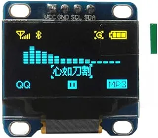 وحدة عرض OLED 0.96 بوصة باللون الأصفر والأزرق I2C IIC Serial 128X64 OLED لـ Arduino