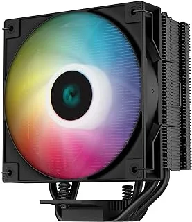DeepCool GAMMAXX AG400 BK ARGB CPU Air Cooler All-White 5V-3Pin Sync 220w TDP 6mm x 4 Copper Heat Pipes with 120mm Fan PWM 2000RPM 75.89CFM for Intel LGA 1700/1200/1151/1150/1155 AMD AM5/AM4,Black