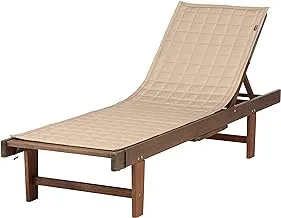 Classic Accessories Montlake FadeSafe Water-Resistant 80 Inch Patio Chaise Lounge Slipcover, Antique Beige, Patio Furniture Covers