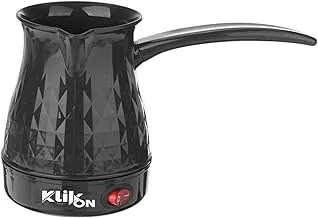 Klikon Portable Turkish Coffee Maker Pot 300 ML Black 600W KTCM-411