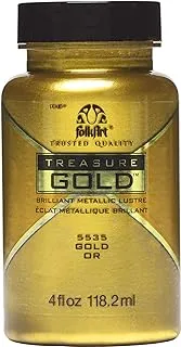 FolkArt Gold Treasure Brilliant Metallic Paint, 4 oz