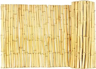 Backyard X-Scapes Natural Bamboo Fencing Decorative Rolled Fence Panel 0.75 in D x 3 ft H x 8 ft L