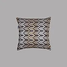 DONETELLA Cushion Cover, 45x45 cm (18x18 inch) Decorative Throw Pillowcase With Beautiful Embroidered Abstract Art Cushion Case, For Sofa Bed Living Room And Couch (Without Filler) (كيس وسادة رمي)