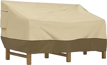 Classic Accessories Veranda Water-Resistant 88 Inch Deep Seated Patio Sofa/Loveseat Cover, Patio Furniture Covers