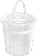 Cosmoplast DX 10L Round Plastic Bucket with Handle & Lid