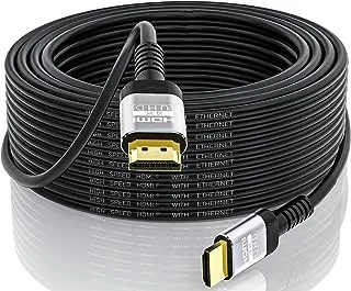 Soonsoonic 4K HDMI Cable 12M | 18Gbps Ultra High Speed HDMI 2.0 Cable & 4K@60Hz HDR 3D ARC HDCP2.2 Ethernet HDMI Cord | for UHD TV Monitor Laptop Xbox PS4/PS5 ect