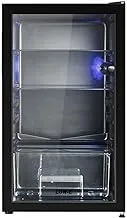 ثلاجة عرض صغيرة بباب زجاجي من نيكاي سعة 91 لتر - NSF100K