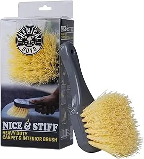 Chemical Guys ACCG02 Nice & Stiff Heavy Duty Carpet & Interior Detailing Brush, (Safe for Cars, Trucks, SUVs, RVs, Motorcycles, & More) Yellow