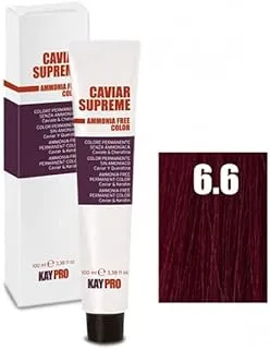 KayPro Caviar Supreme Ammonia-Free Permanent Hair Color Cream 100 ml, 6.6 Dark Blonde Red