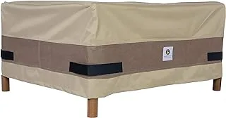 Duck Covers Elegant Waterproof 52 Inch Rectangular Patio Ottoman/Side Table Cover