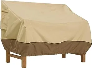 إكسسوارات كلاسيكية فيراندا مقاومة للماء لأريكة الفناء / غطاء المقعد / المقعد ، 58 × 32.5 × 31 بوصة ، أغطية أثاث الفناء