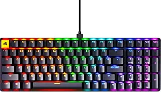 Glorious Gaming Keyboard - GMMK 2 - TKL Hot Swappable Mechanical Keyboard, Red Switches, Wired, TKL Gaming Keyboard, Compact Keyboard - Full Size Keyboard - Black RGB Keyboard