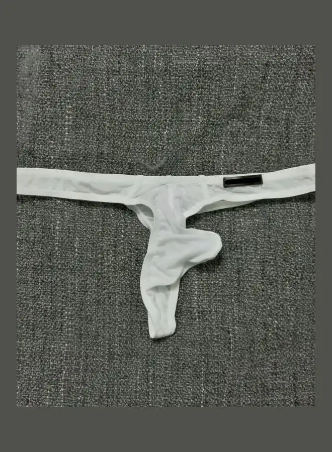Generic G-String T-Back Breathable Underwear White