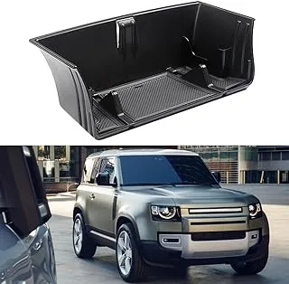 Lotcesfun Compatible with Land Rover Defender Accessories 2020-2023 Center Console Organizer Tray for Defender 90 110 130 Interior Storage Box with Glasses Shelf/Phone Stand(Gear Shift Organizer)