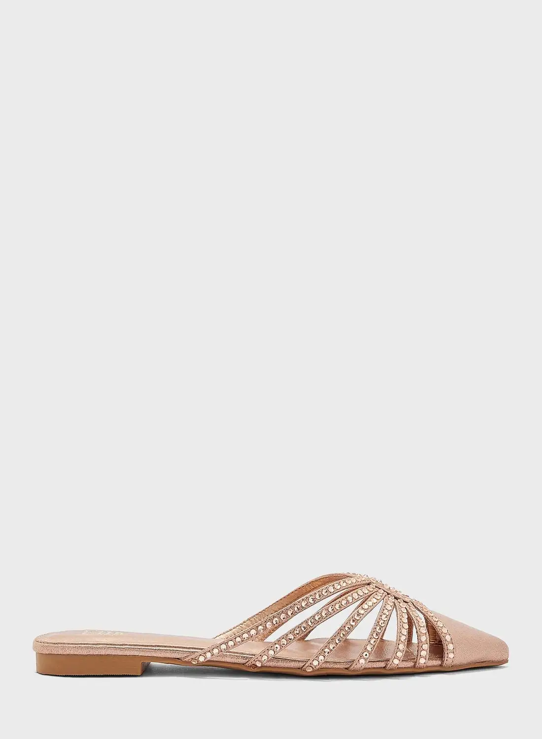 ELLA Embellished Pointed Slip Ons