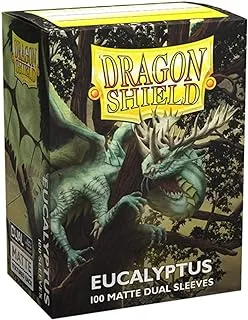 Dragon Shield Standard Size Card Sleeves – Matte Dual Eucalyptus 100CT – MTG Card Sleeves are Smooth & Tough – Compatible with Pokemon, Yugioh, & Magic The Gathering