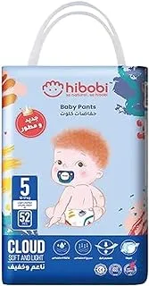 Hibobi Airthin Baby Pants，Size 5(XL), 12-17kg, 52 Diapers