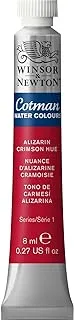 Winsor & Newton Cotman Watercolour Alizarin Crimson Hue 8ml,Studio Watercolors, Vibrant High-Quality Colors with Very Good Processing Properties