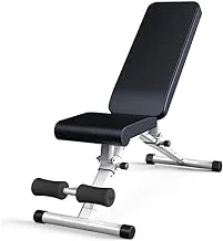 مقعد تمرين ZYX، مقعد رفع الأثقال، مقعد تمرين البطن للياقة البدنية، مقعد متعدد الوظائف قابل للطي، مقعد الدمبل للياقة البدنية العائلية (اللون: النمط 1)