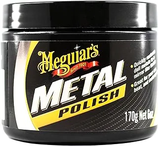 Meguiar's G211606EU Metal Polish 170g Suitable for aluminium (polished, cast and billet), chrome, stainless steel, brass, copper, silver and other bright-work components