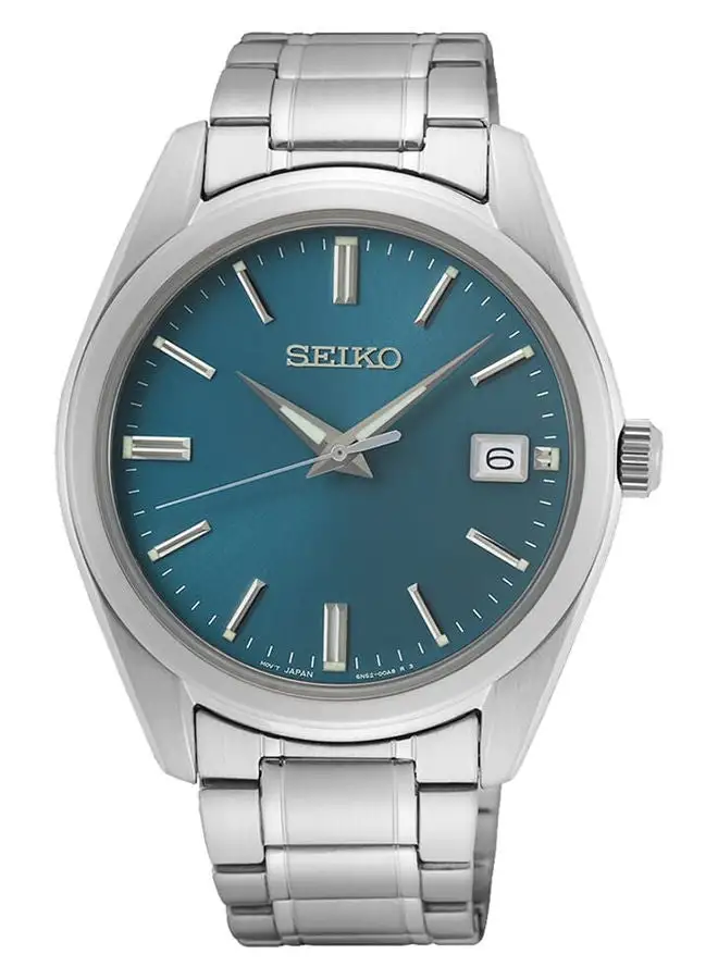 Seiko Men Analog Round Shape Stainless Steel Wrist Watch SUR525P - 40.2 Millimeter