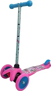 Mascube 142718 L.O.L 3 Wheels Scooter for Kids, Blue/Pink
