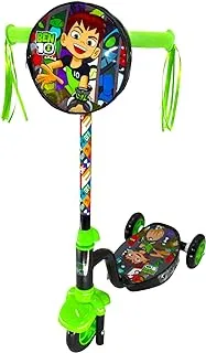 Mascube Ben10 Three Wheels Scooter for Kids, Green/Black