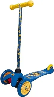 Mascube 142717 Minions 3 Wheels Scooter for Kids, Blue/Yellow