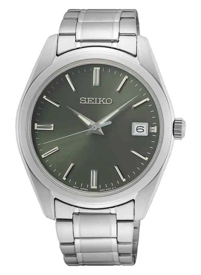 Seiko Men Analog Round Shape Stainless Steel Wrist Watch SUR527P - 40.2 Millimeter