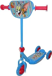 Mascube Tom and Jerry 3 Wheels Scooter for Kids, Blue/Red