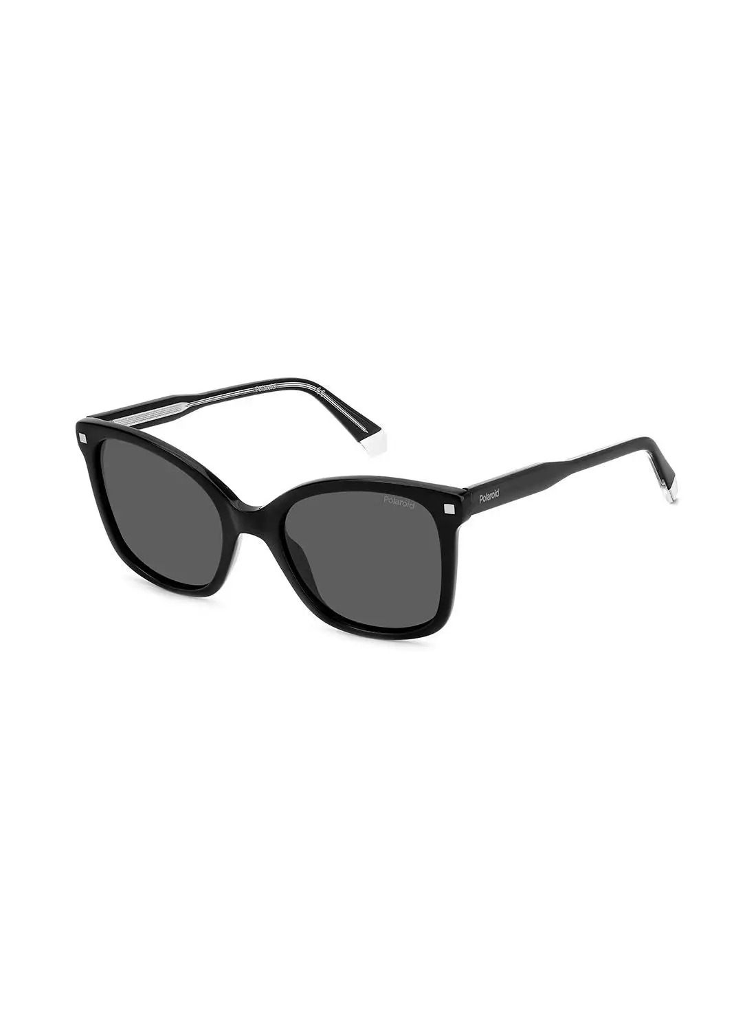 بولارويد نظارة شمسية مربعة للنساء للحماية من الأشعة فوق البنفسجية - Pld 4151/S/X أسود 53 - مقاس العدسة: 53 ملم