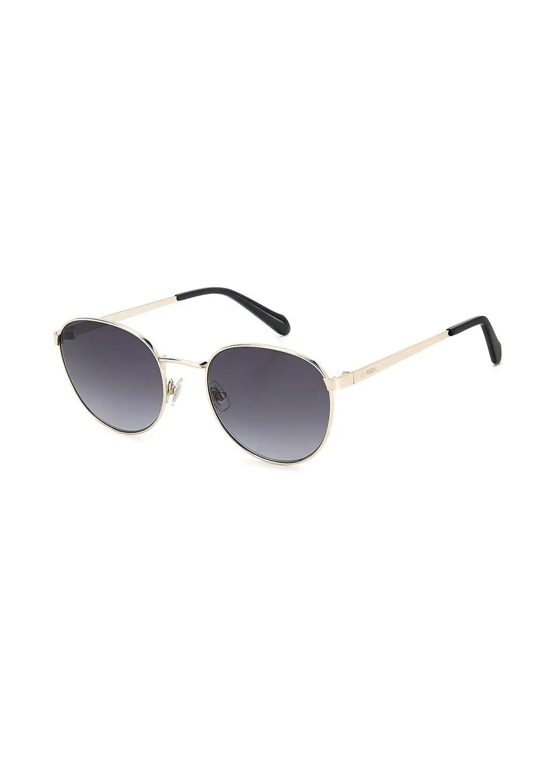 FOSSIL Women's UV Protection Round Sunglasses - Fos 2129/G/S Lgh Gold 52 - Lens Size: 52 Mm