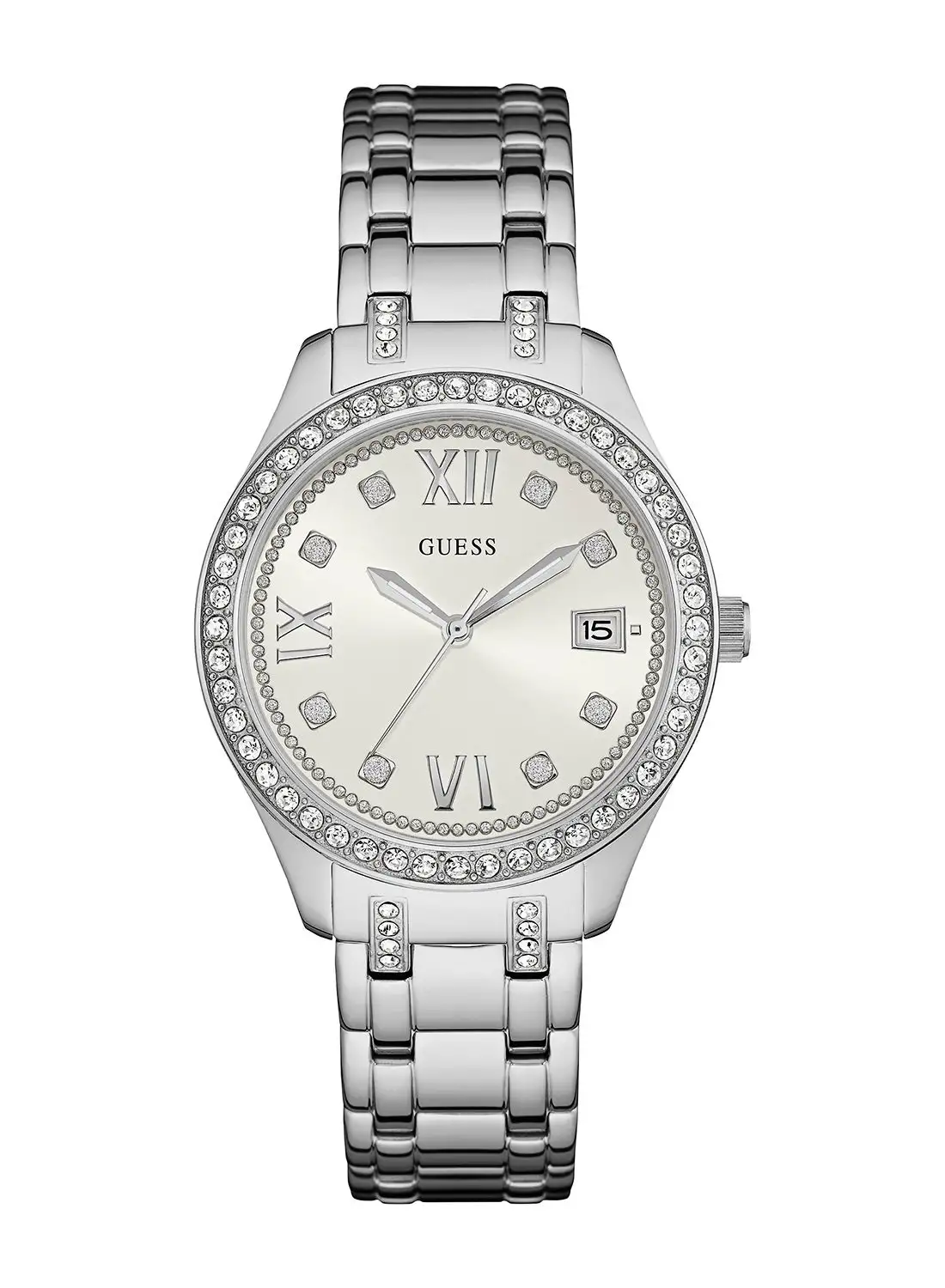 GUESS Women's Analog Round Shape Stainless Steel Wrist Watch W0848L1 - 38 Mm