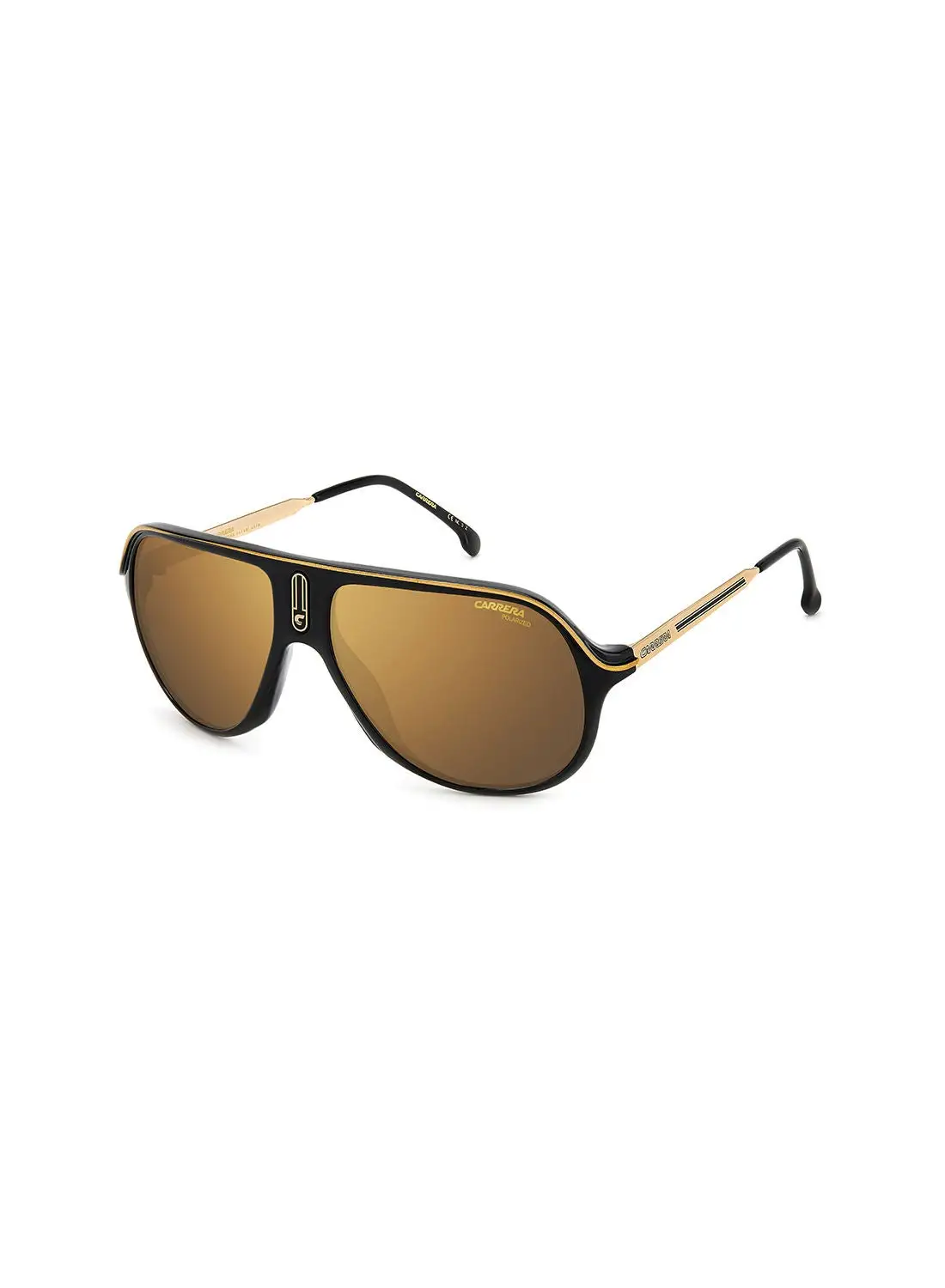 Carrera Unisex UV Protection Navigator Sunglasses - Safari65/N Blk Gold 62 - Lens Size: 62 Mm