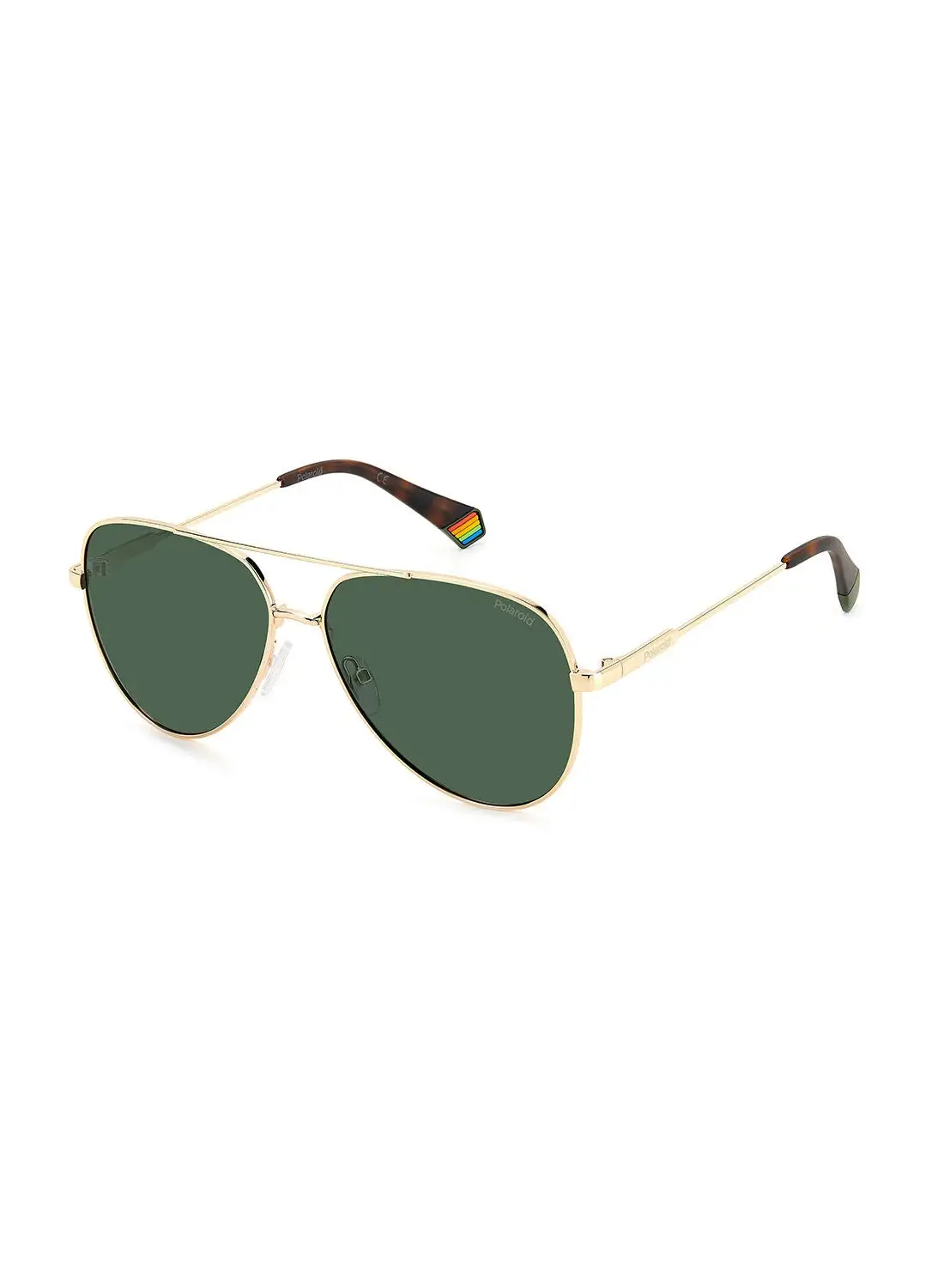 Polaroid Unisex UV Protection Pilot Sunglasses - Pld 6187/S Gold 60 - Lens Size: 60 Mm
