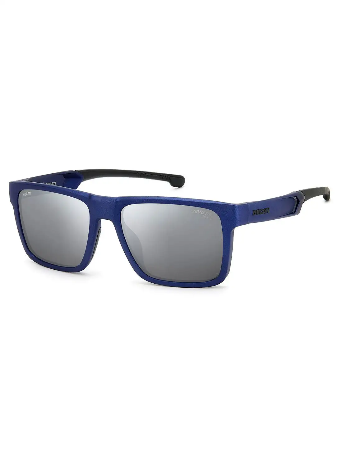 Carrera Men's UV Protection Rectangular Sunglasses - Carduc 021/S Bluemetal 55 - Lens Size: 55 Mm