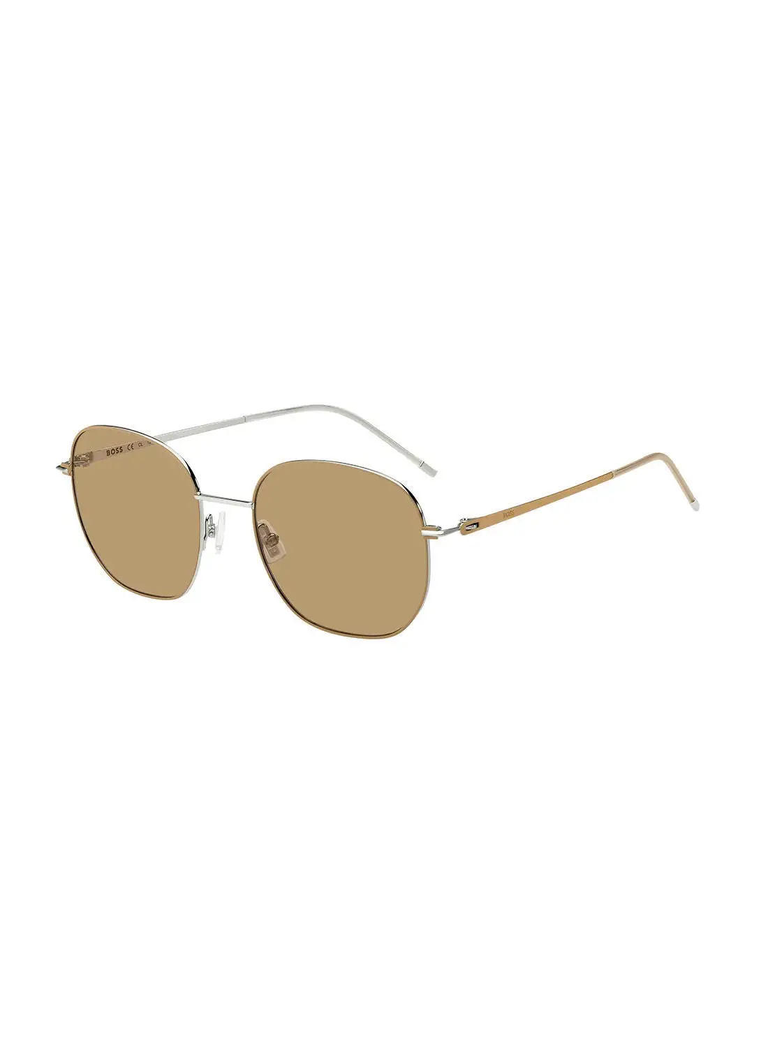 HUGO BOSS Women's UV Protection Octagonal Sunglasses - Boss 1462/S Pld Beige 54 - Lens Size: 54 Mm
