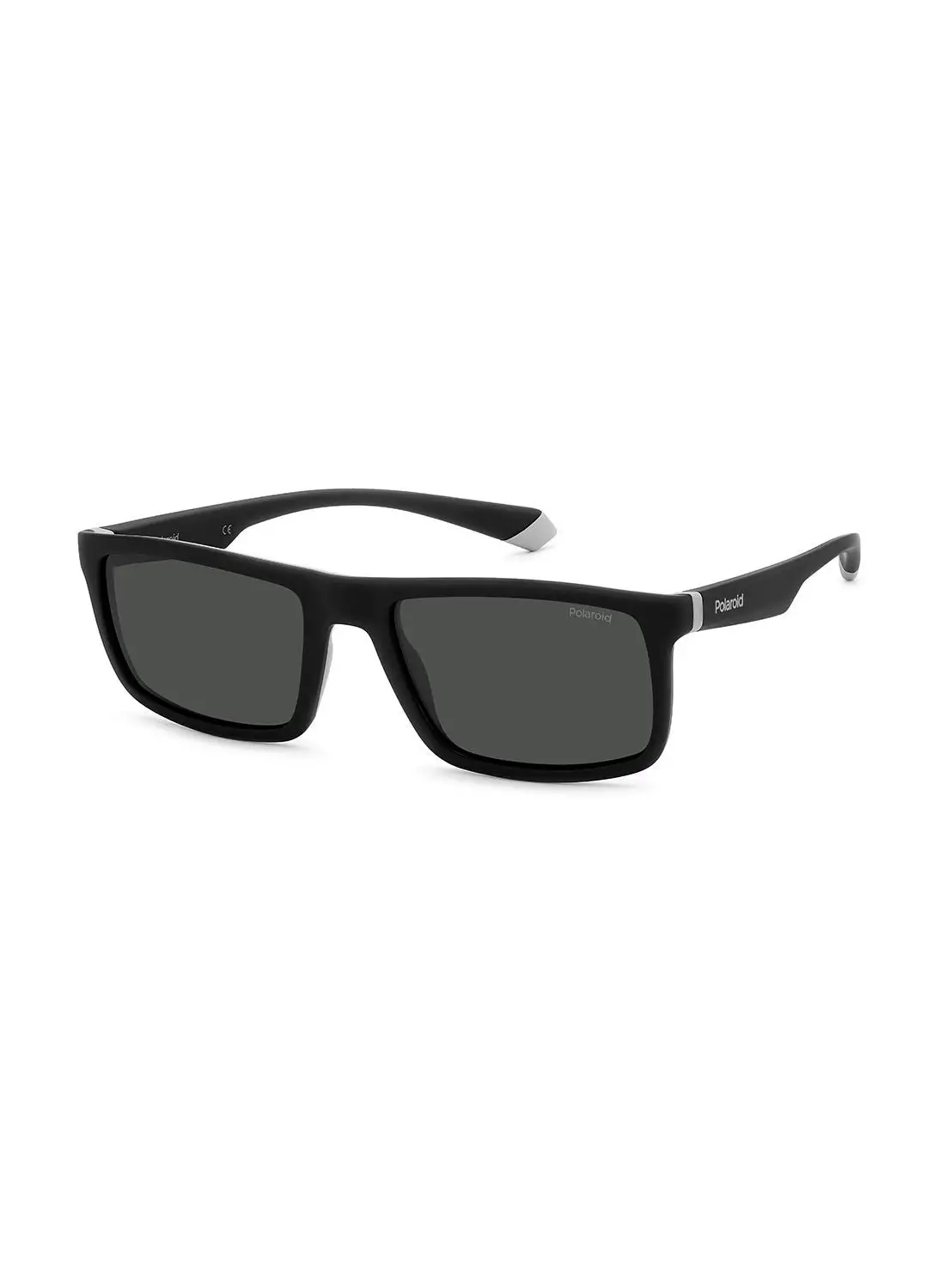 Polaroid Men's UV Protection Rectangular Sunglasses - Pld 2134/S Blackgrey 56 - Lens Size: 56 Mm