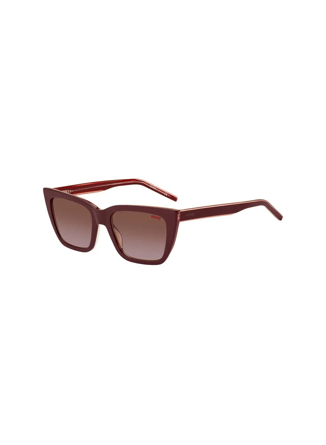 HUGO Women's UV Protection Cat Eye Sunglasses - Hg 1249/S Burgupink 54 - Lens Size: 54 Mm