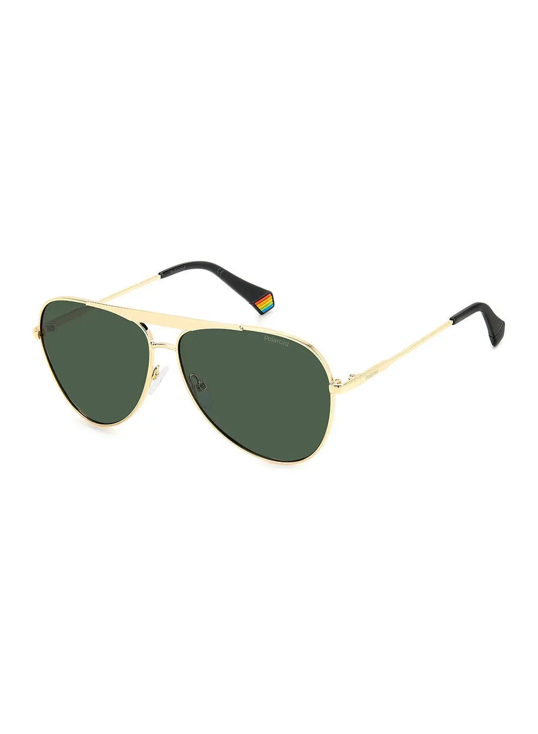 Polaroid Unisex UV Protection Pilot Sunglasses - Pld 6200/S/X Gold 61 - Lens Size: 61 Mm