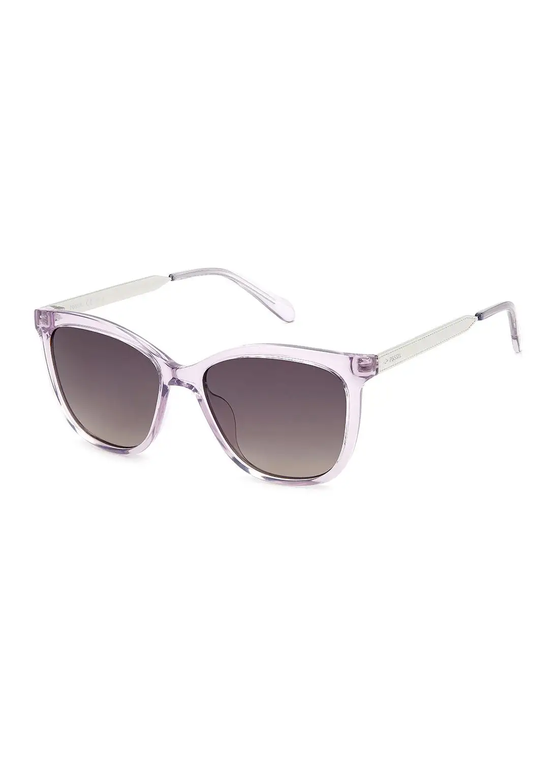 FOSSIL نظارة شمسية للنساء بإطار عين القطة للحماية من الأشعة فوق البنفسجية - Fos 3142/S Lilac 54 - مقاس العدسة: 54 ملم