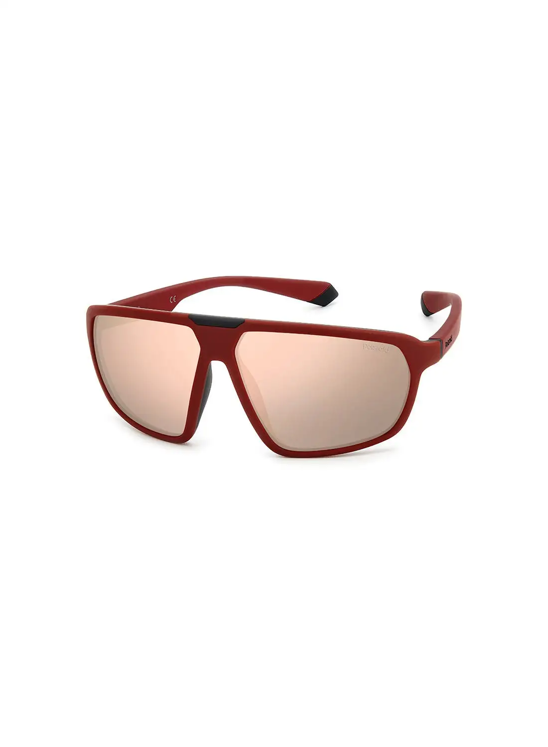 بولارويد نظارة شمسية مربعة للحماية من الأشعة فوق البنفسجية للجنسين - Pld 2142/S Mtburg Bk 61 - مقاس العدسة: 61 ملم