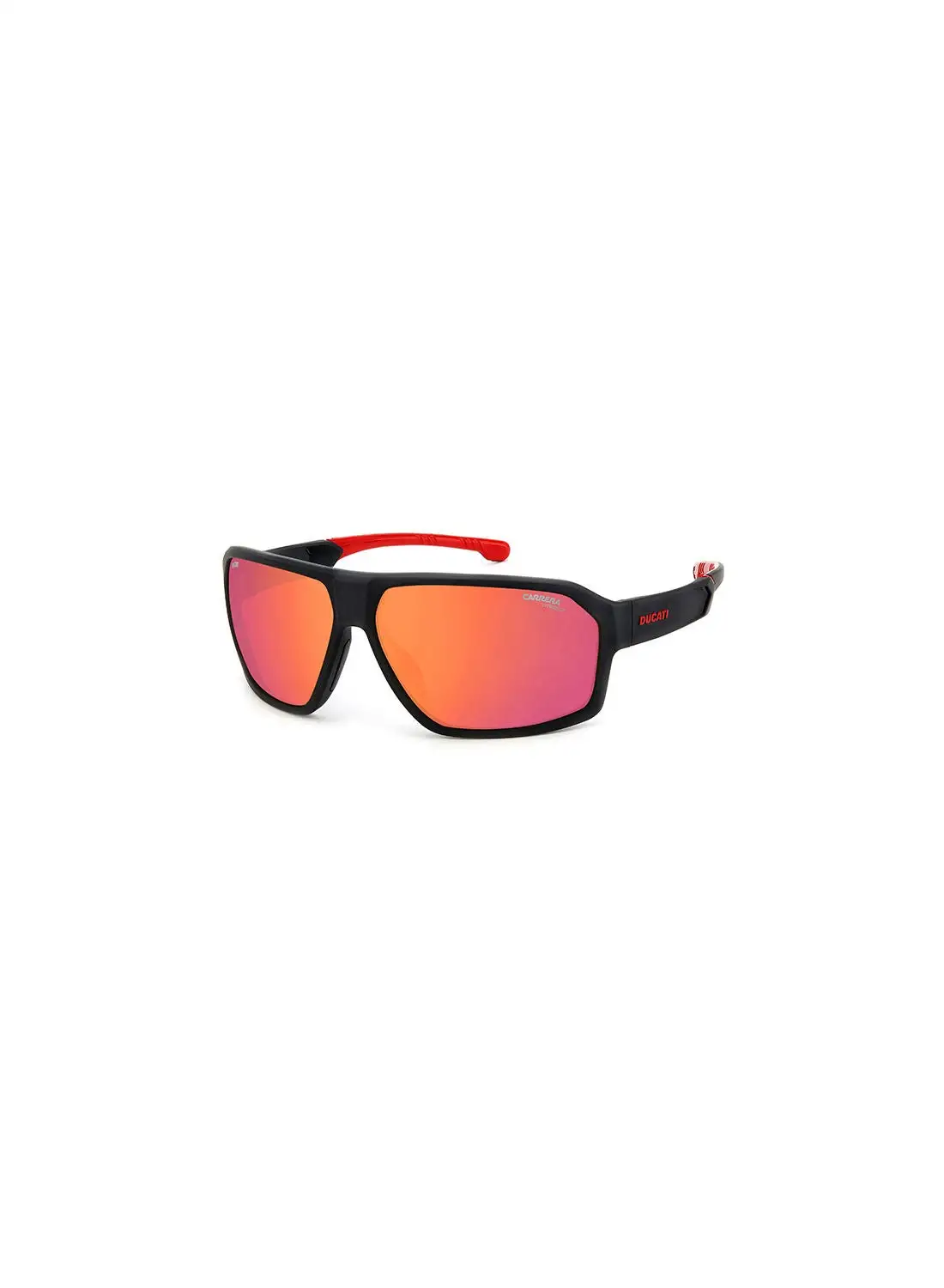 Carrera Men's UV Protection Rectangular Sunglasses - Carduc 020/S Black Red 66 - Lens Size: 66 Mm