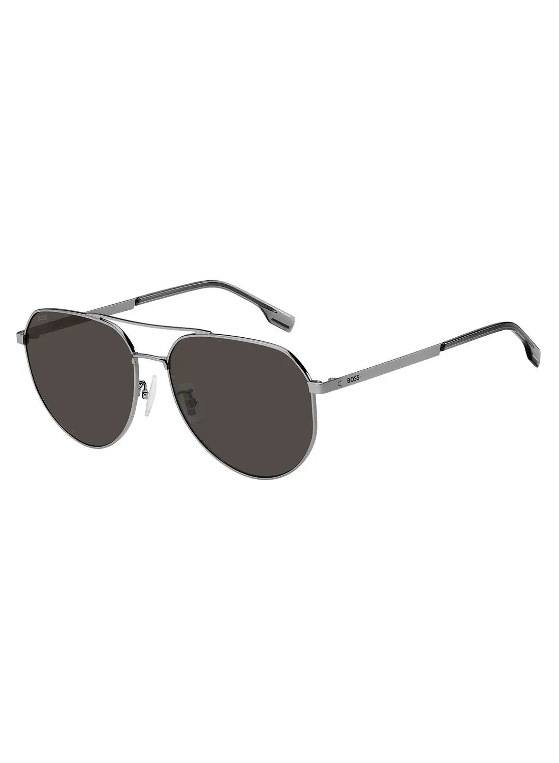 HUGO BOSS Men's UV Protection Pilot Sunglasses - Boss 1473/F/Sk Ruthenium 61 - Lens Size: 61 Mm