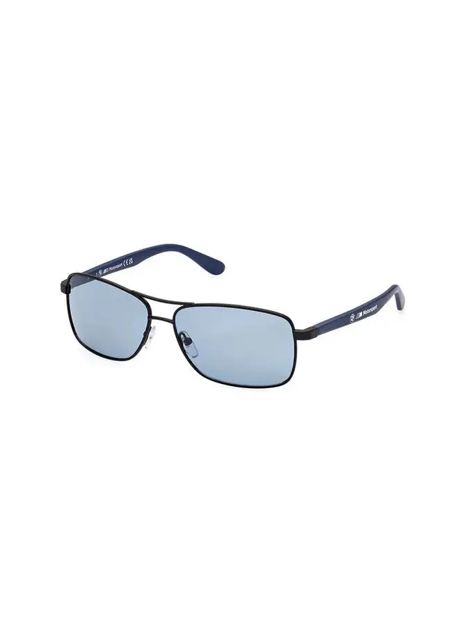 BMW Men's Polarized Rectangular Sunglasses - BS001702M60 - Lens Size: 60 Mm